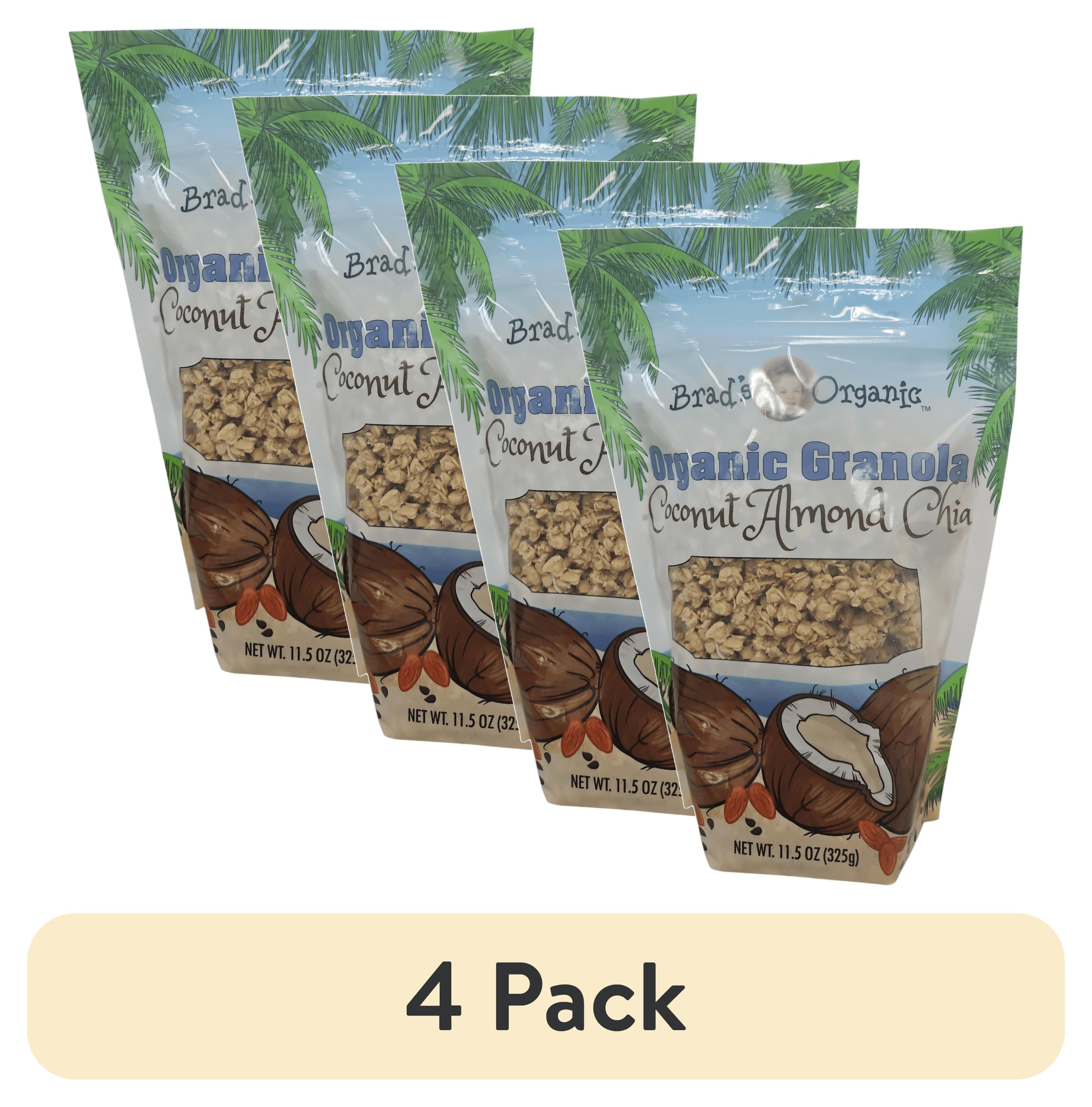 (4 pack) Brads Organic Granola Coco Almond Chia, Bag 11.5oz - Walmart.com