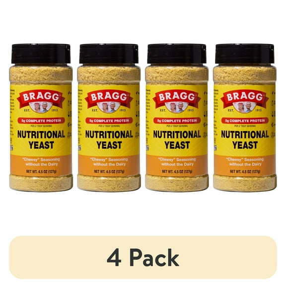 (4 pack) Bragg Nutritional Yeast 4.5 oz