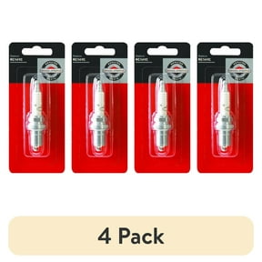 (4 pack) Briggs & Stratton Replacement Small Engine Spark Plug 5092, Replaces RC14YC, RC12YC