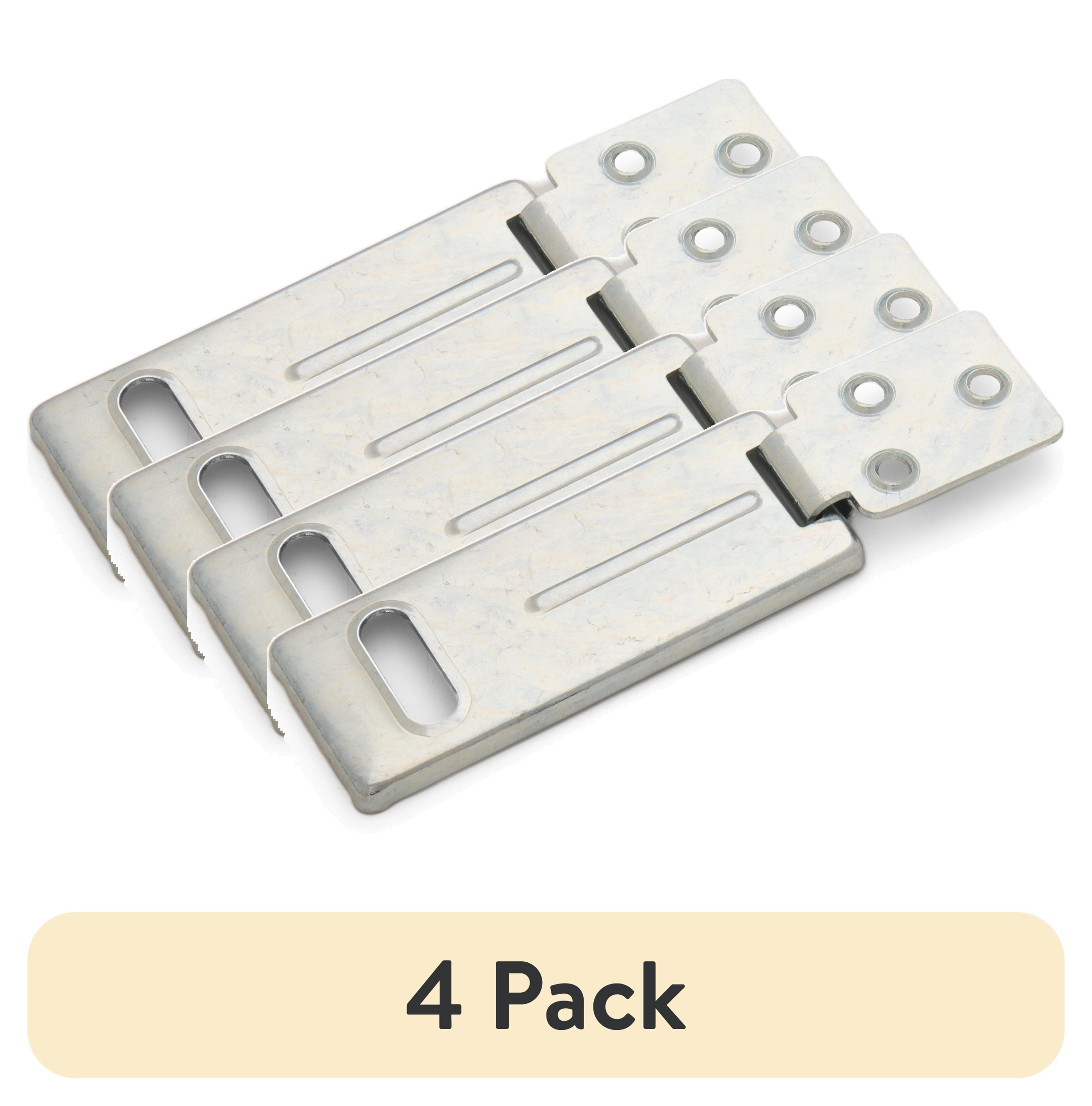 (4 pack) Brinks Zinc-Coated Fixed Staple Hasp with Hardened Steel Loop, 4.5 inch