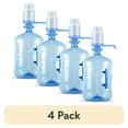 thumbnail image 1 of (4 pack) Brio Universal 5 Gallon Manual Beverage Water Pump Made of Sturdy Plastic, Blue, 1 of 10