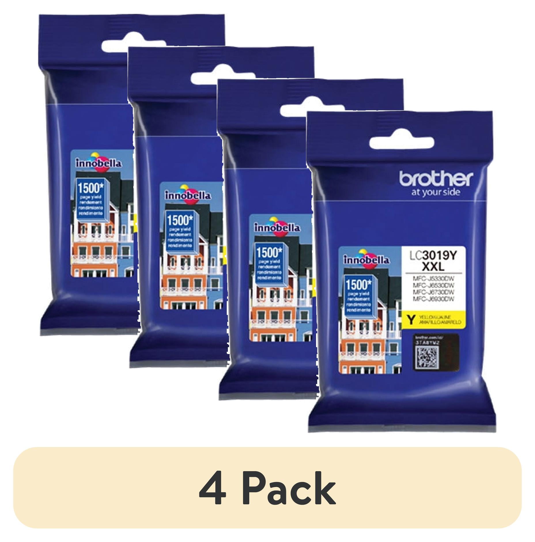 (1 pack) Brother Genuine LC3019Y Super High Yield Yellow Ink Cartridge, Page Yield Up To 1,500 Pages