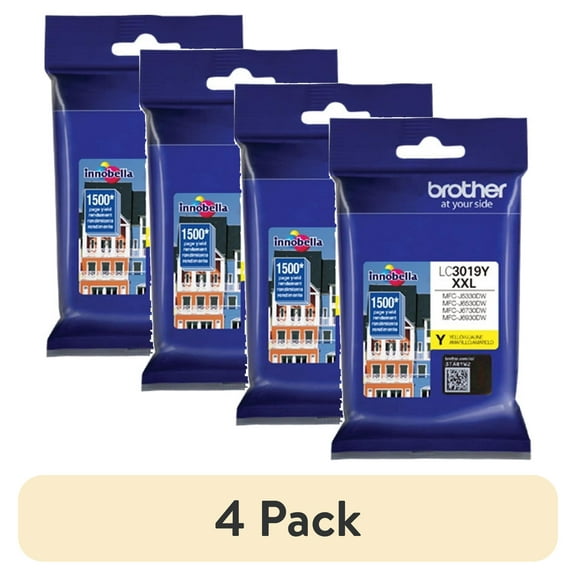 (1 pack) Brother Genuine LC3019Y Super High Yield Yellow Ink Cartridge, Page Yield Up To 1,500 Pages