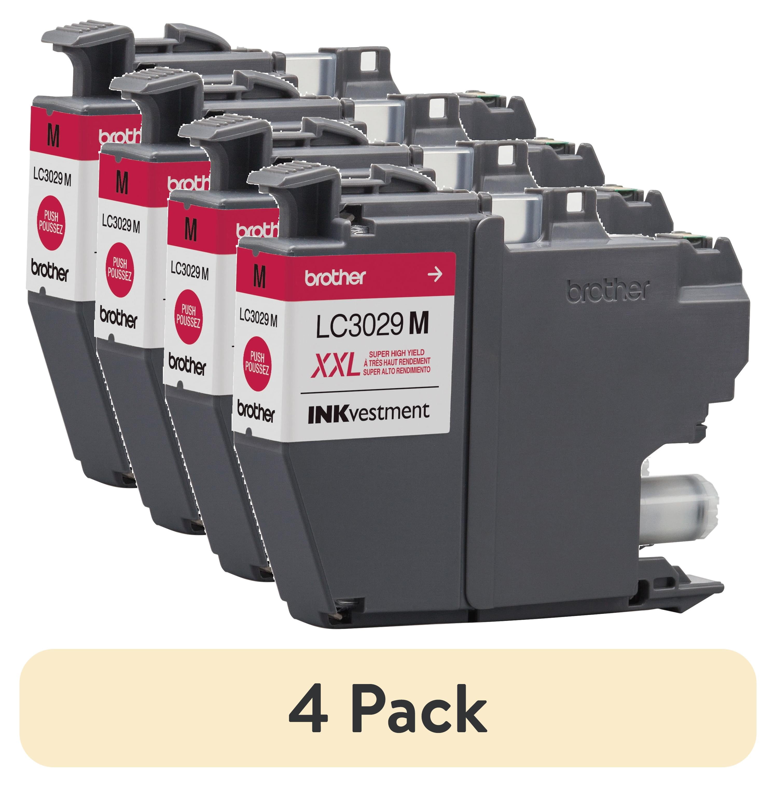 (4 pack) Brother Genuine LC3029M High-yield Printer Ink Cartridge