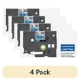 thumbnail image 1 of (4 pack) Brother P-Touch TZe Laminated Removable Label Tapes, 0.35" x 26.2 Feet, Black on Blue, 1 of 9