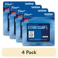 thumbnail image 1 of (4 pack) Brother P-Touch TZe Laminated Removable Label Tapes, 0.47" x 26.2 Feet, Black on Blue, 1 of 8