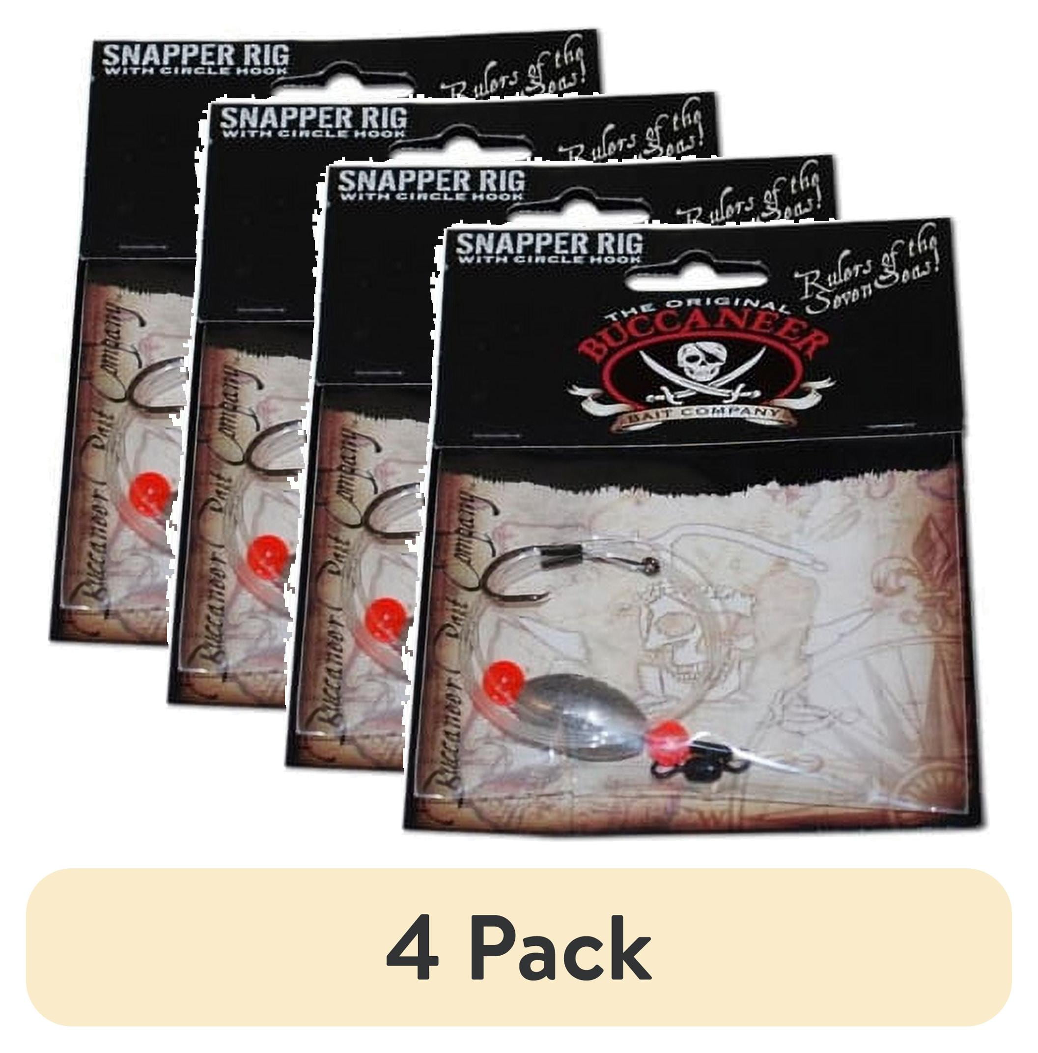 (4 pack) Buccaneer Snapper Rig Fishing Rig 1 oz. – 3/0 Circle Hook