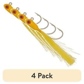 (4 pack) Buccaneer Speckled Trout Rig 1/8 oz – Yellow