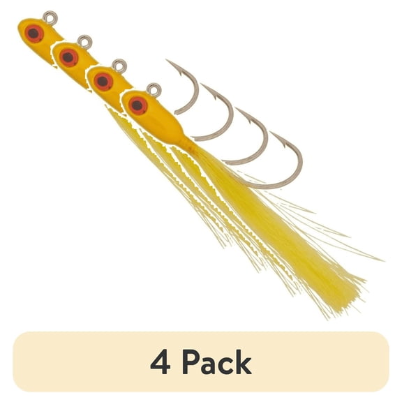 (4 pack) Buccaneer Speckled Trout Rig 1/8 oz – Yellow