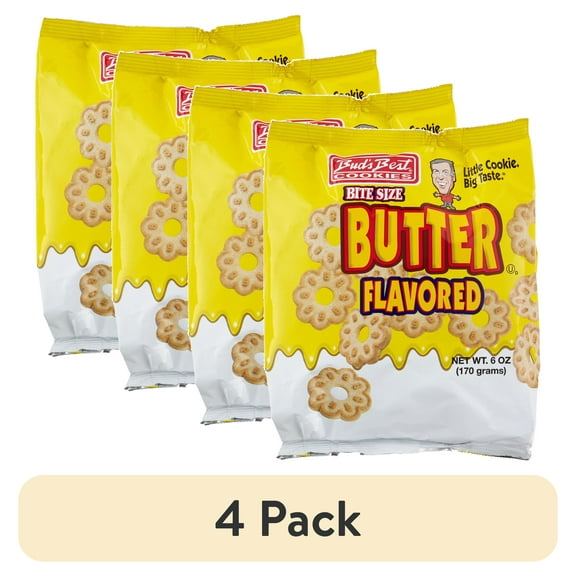 (4 pack) Bud's Best Butter Cookies, 6 Oz.
