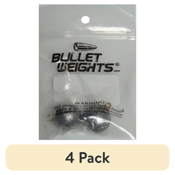 (4 pack) Bullet Weights® CB2-12 Lead Cannon Ball Fishing Weight Size 2 oz
