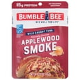 thumbnail image 1 of (4 pack) Bumble Bee Applewood Smoke Naturally Flavored Light Tuna, Wild Caught, Gluten Free, 15g Protein per Serving, Ready to Eat, Shelf Stable Pouch, 2.5 oz, 1 of 8