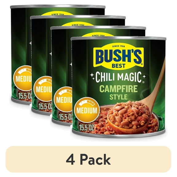 (4 pack) Bush CHIL MAGIC CAMPFIRE 15.5 oz, Pack of 1