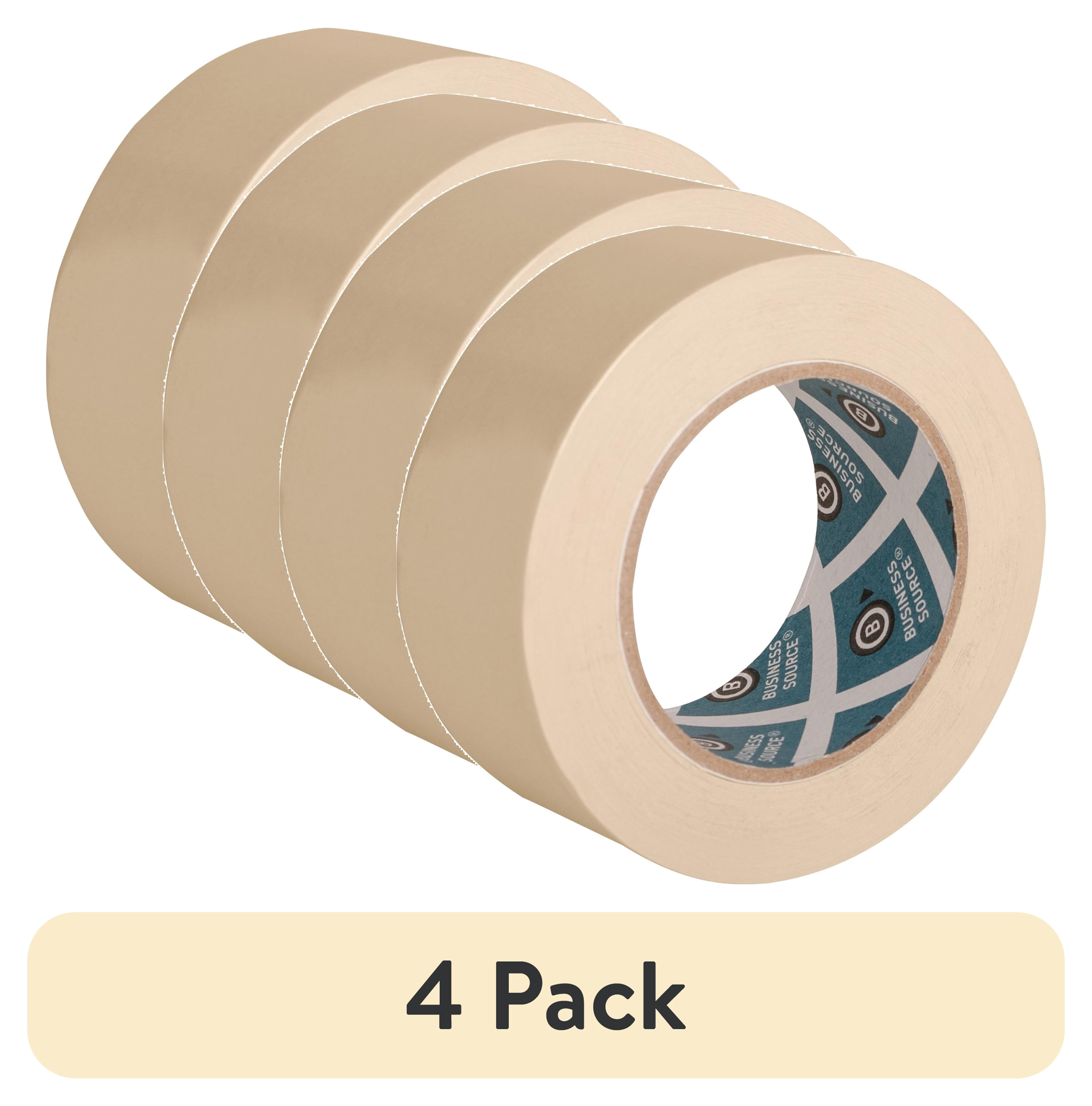 (4 pack) Business Source, Bsn16462, Utility-purpose Masking Tape, 1 / Roll, Tan