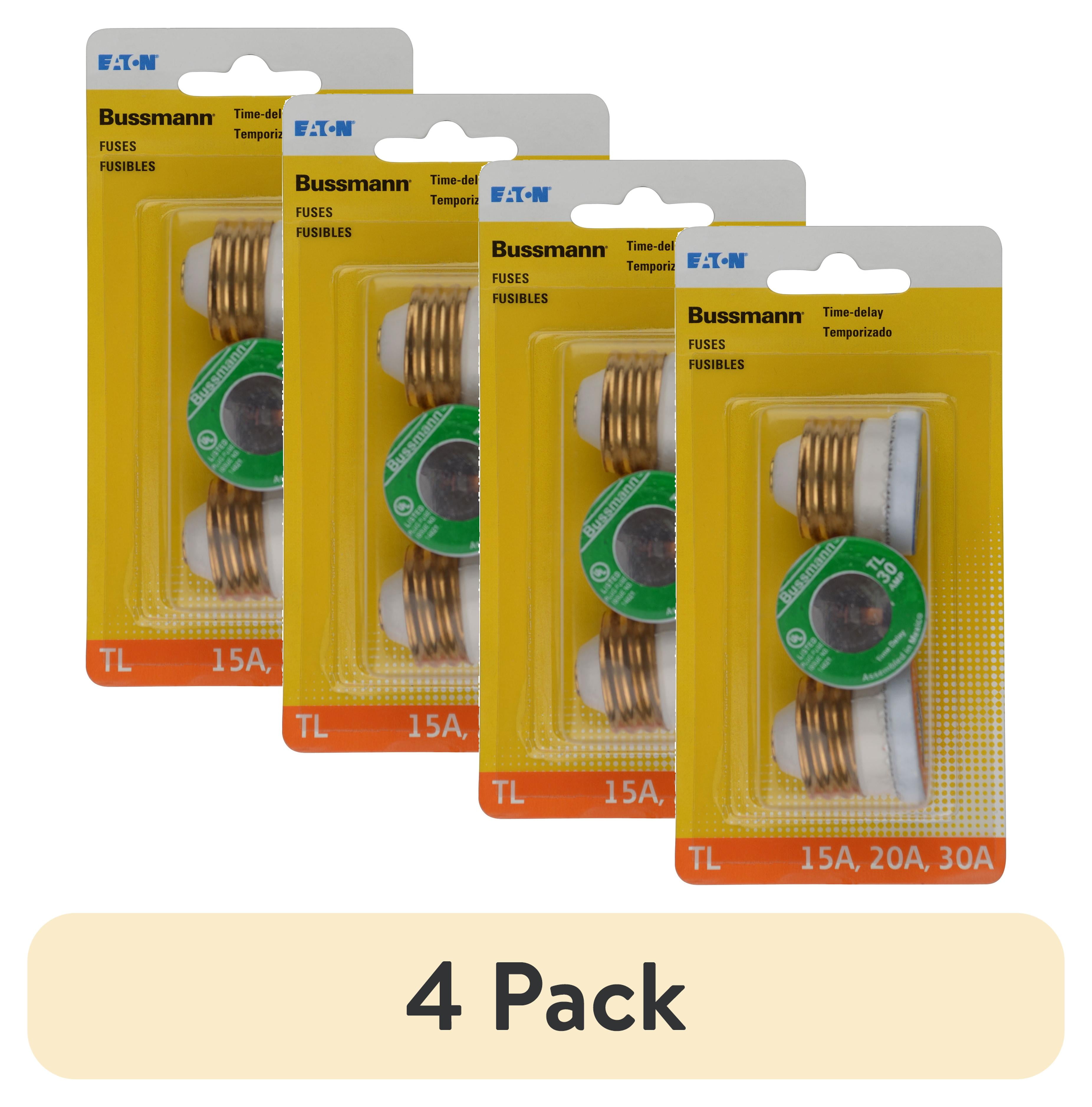 4 pack) Bussmann BP/TL-A BP 3-Pack TL Assorted plug fuse - Walmart.com