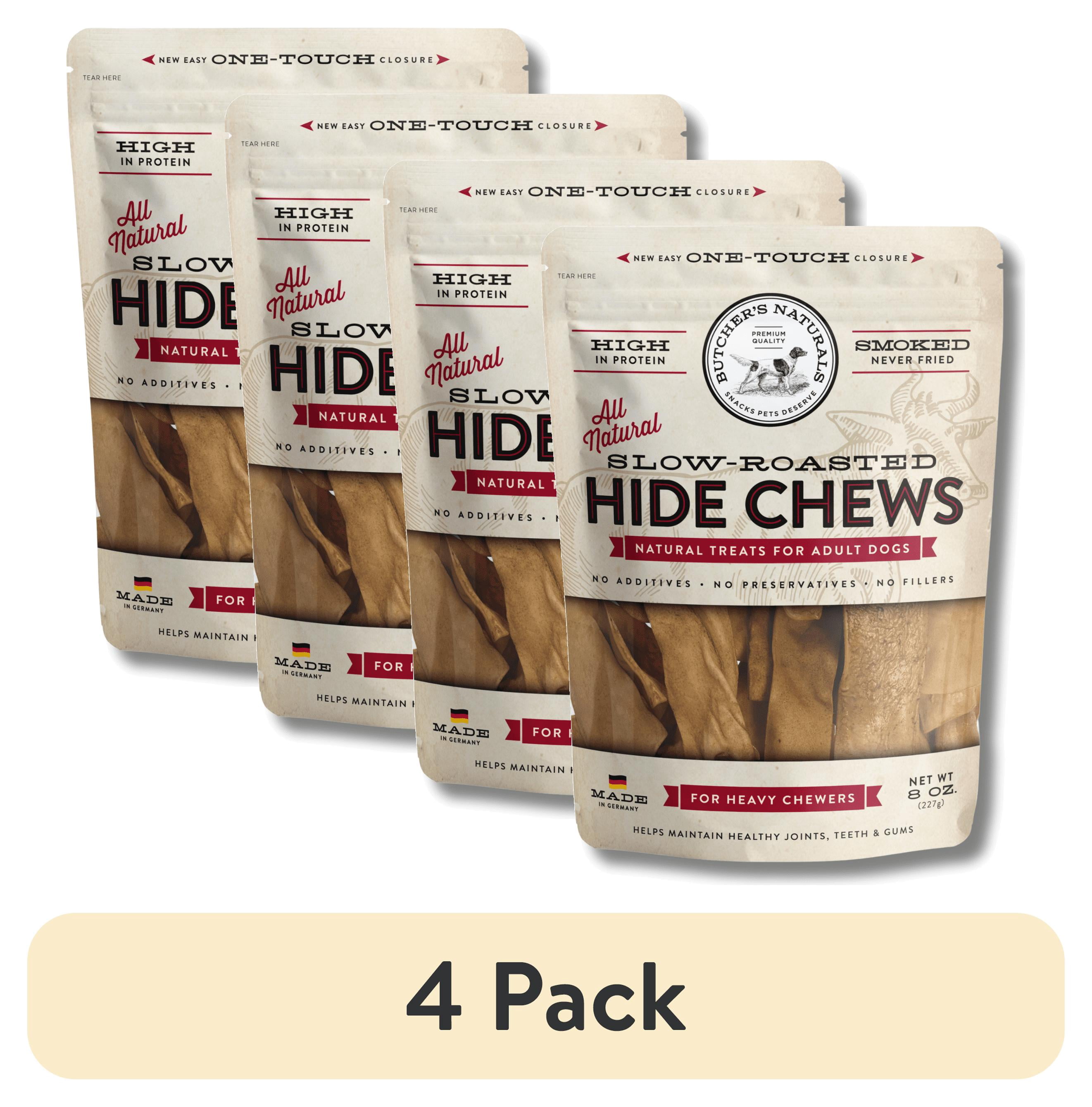 (4 pack) Butcher's Naturals Beef Flavor Natural Chews for Dogs, 8 oz Bag