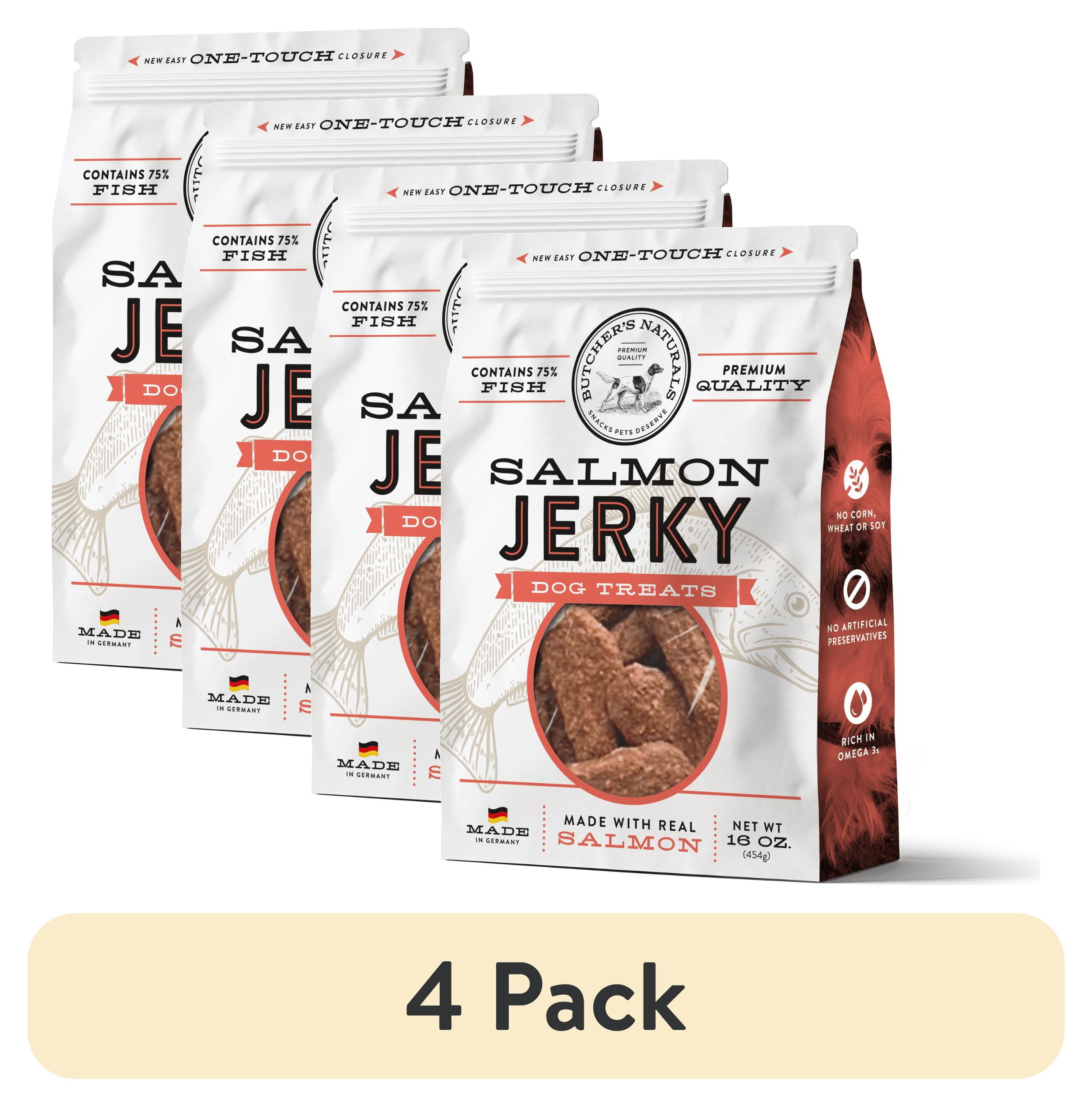 Butcher's Naturals Salmon Flavor Jerky Treats for Dogs, 16 oz