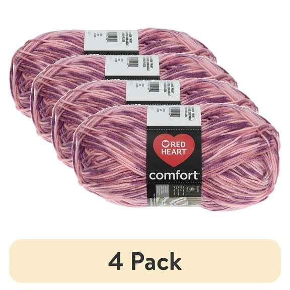 C&C Red Heart Comfort Yarn 16oz Shaded Rose