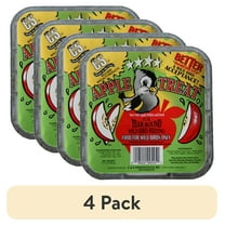 (4 pack) C&S Apple Suet Treat, for Wild Birds, 11.75 Ounces