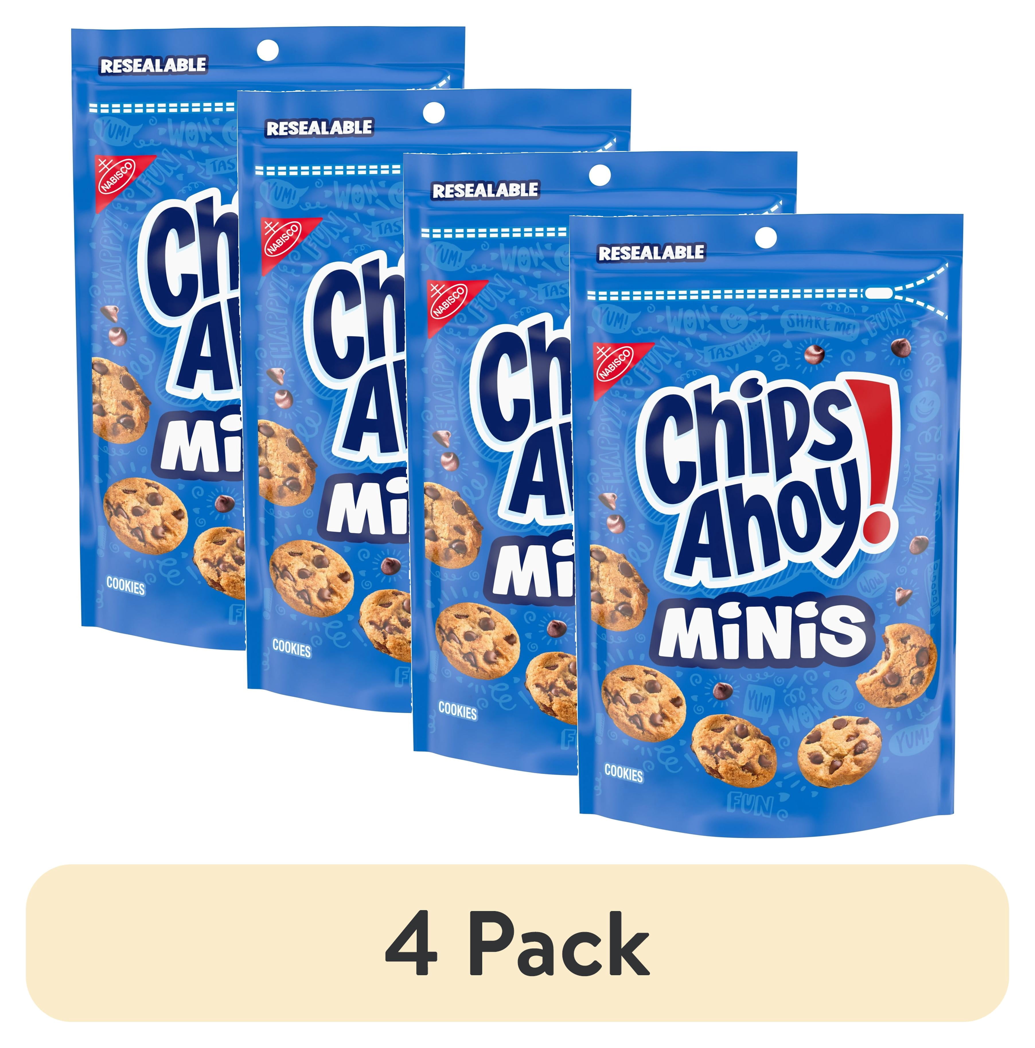 (4 pack) CHIPS AHOY! Minis Original Fudgy Chocolate Chip Cookies, 8 oz
