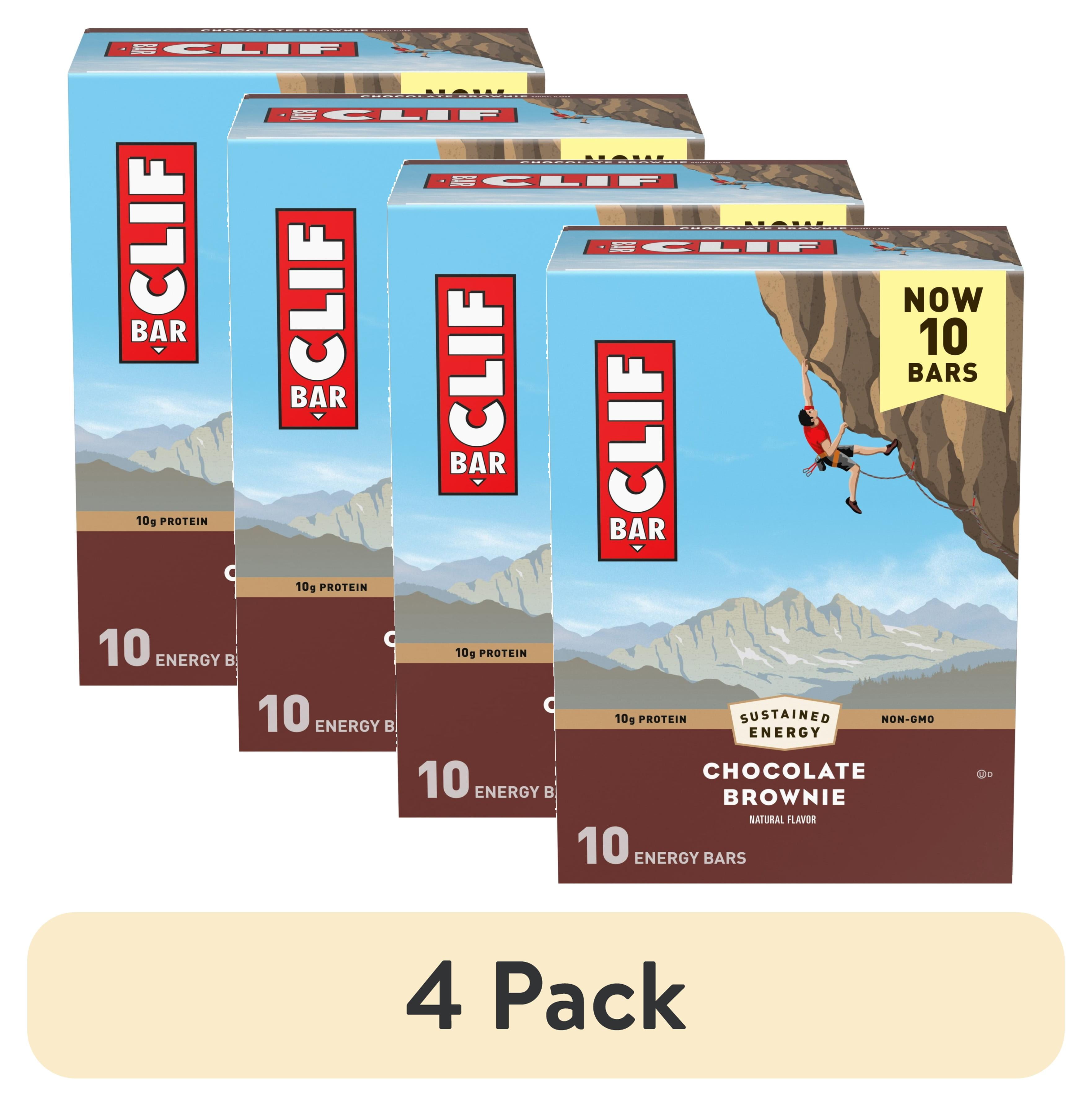 (4 pack) CLIF BAR Chocolate Brownie Flavor Energy Bars, Plant Based ...