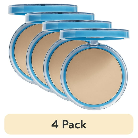(4 pack) COVERGIRL Clean Matte Pressed Powder, 525 Buff Beige, 0.35 oz
