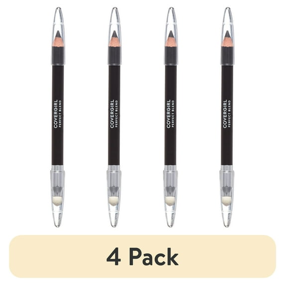 (4 pack) COVERGIRL Perfect Blend Eyeliner, Basic Black 100, 0.03 fl oz