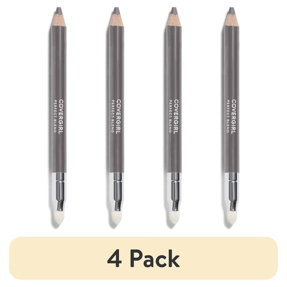 (4 pack) COVERGIRL Perfect Blend Eyeliner Pencil, 105 Charcoal Neutral