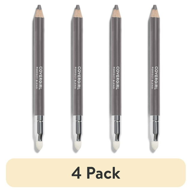(4 pack) COVERGIRL Perfect Blend Eyeliner Pencil, 105 Charcoal Neutral, 0.03 oz
