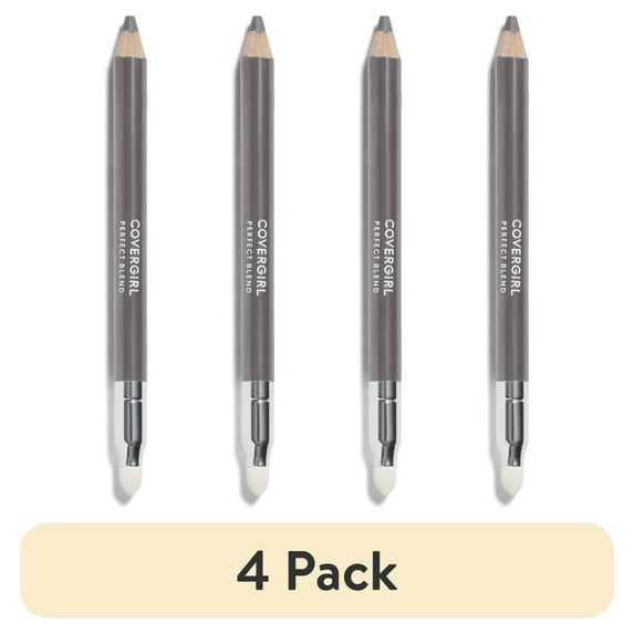 (4 pack) COVERGIRL Perfect Blend Eyeliner Pencil, 105 Charcoal Neutral, 0.03 oz