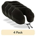 thumbnail image 1 of (4 pack) Cabeau Evolution Classic Memory Foam Travel Neck Pillow, Adjustable, One Size, Midnight Black, 1 of 8