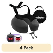 4 pack Cabeau Evolution S3 Travel Pillow, Memory Foam Airplane, Steel, Size No Size