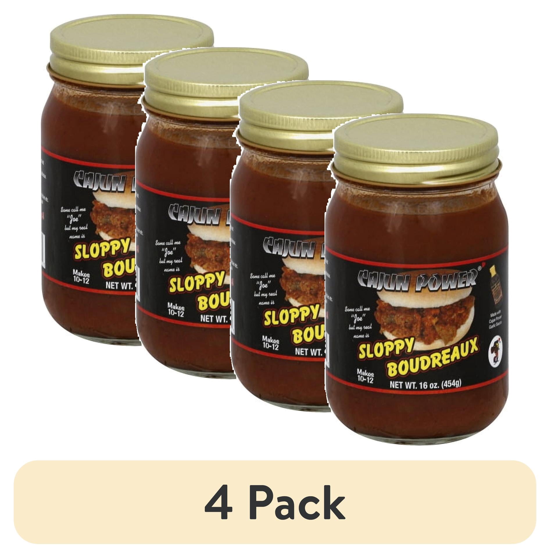 (4 pack) Cajun Power Sloppy Boudreaux Sauce, 16 oz