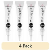 (4 pack) Cake Craft Writing Gel – Black | 1.05 oz Tube | Edible Decorating Gel for Cakes, Cookies, Cupcakes & More | Easy-Squeeze Tip | Made in the USA