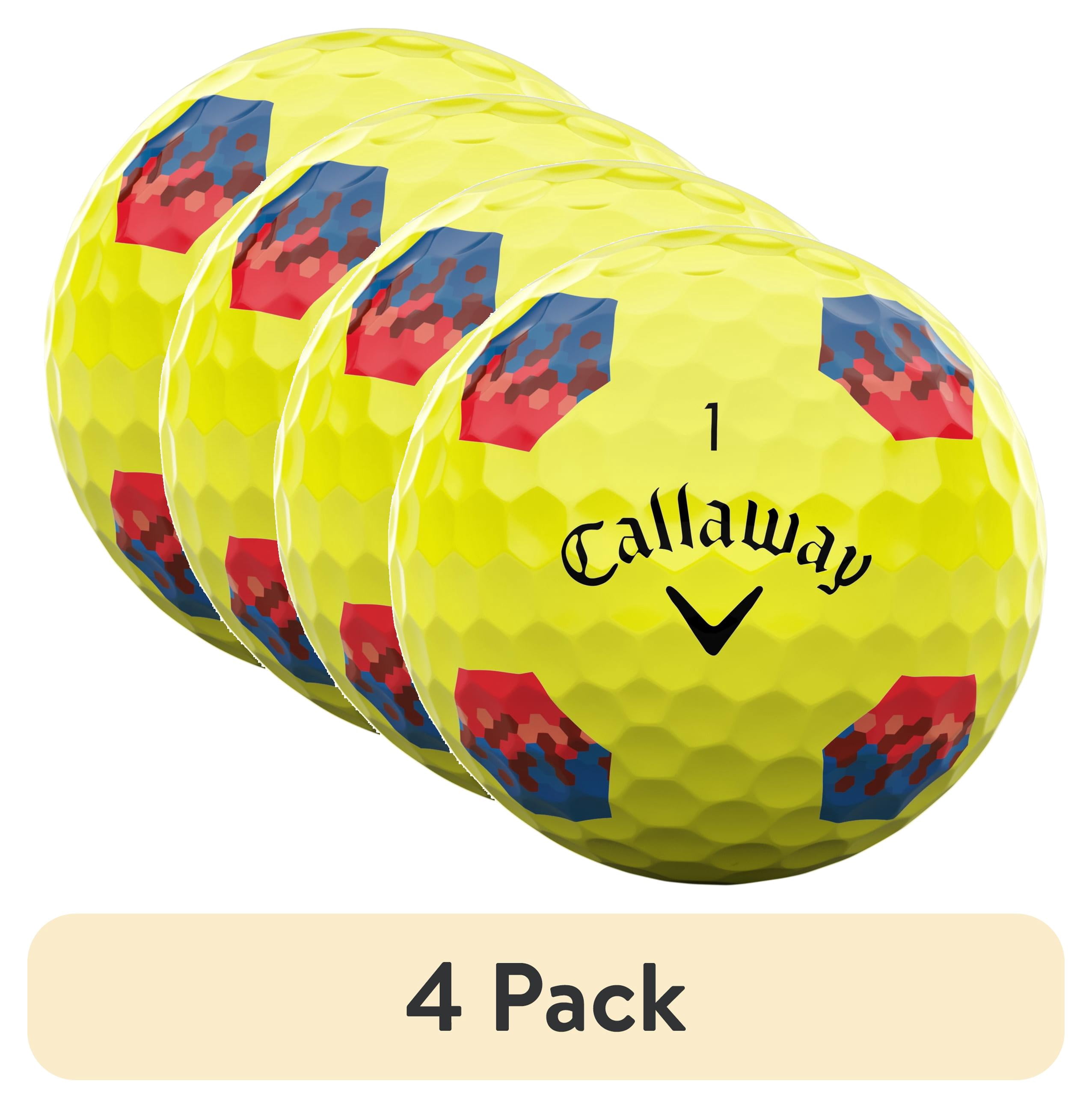 (4 pack) Callaway Chrome Soft 24 TruTrack Golf Balls, 12pk