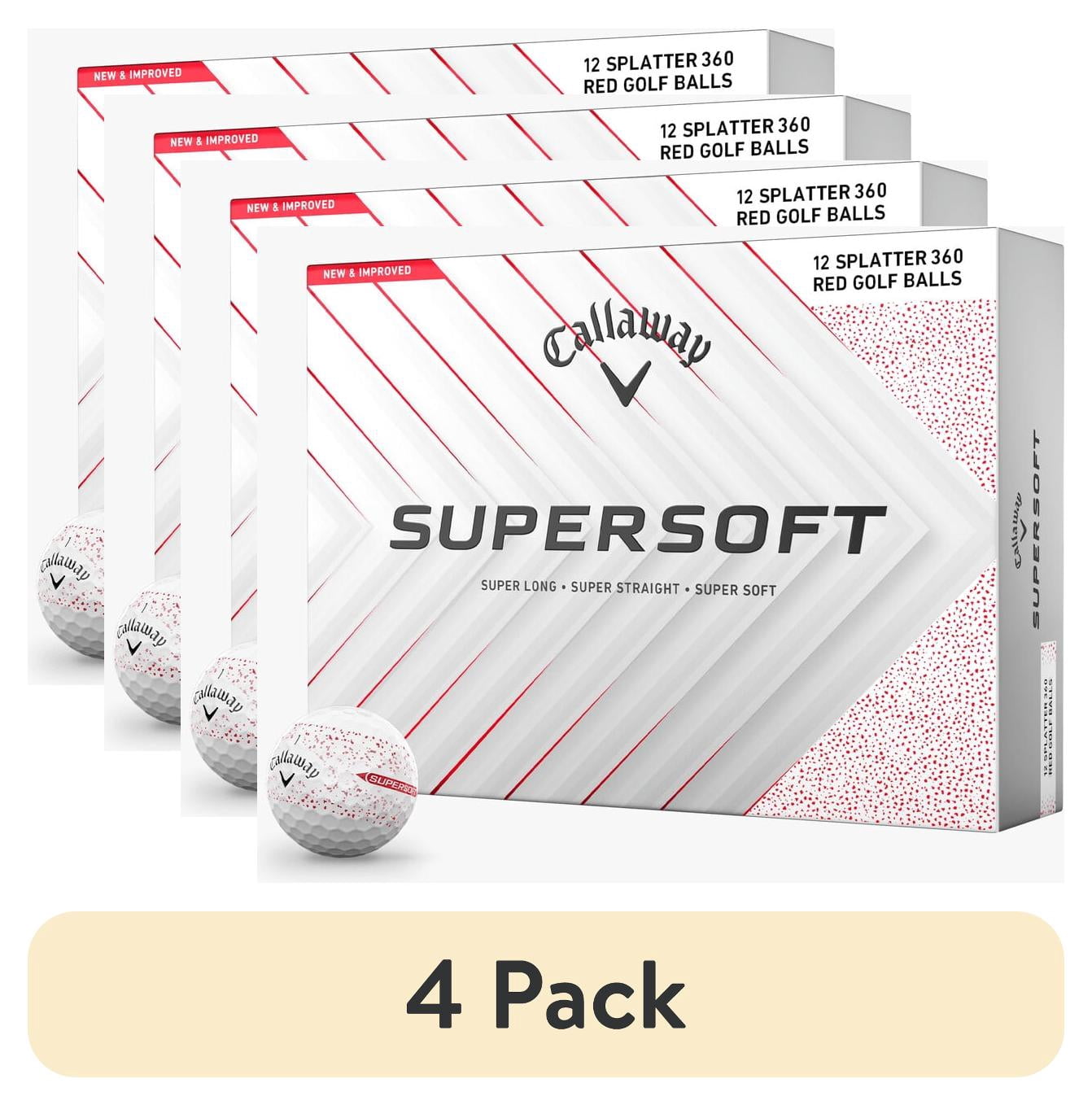 Callaway Supersoft Splatter Blue Golf Ball 12pk with 360 Alignment