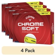4 pack 4 pack Callaway Golf Chrome Soft 26 360 - Yellow Stripe 12 ball pk