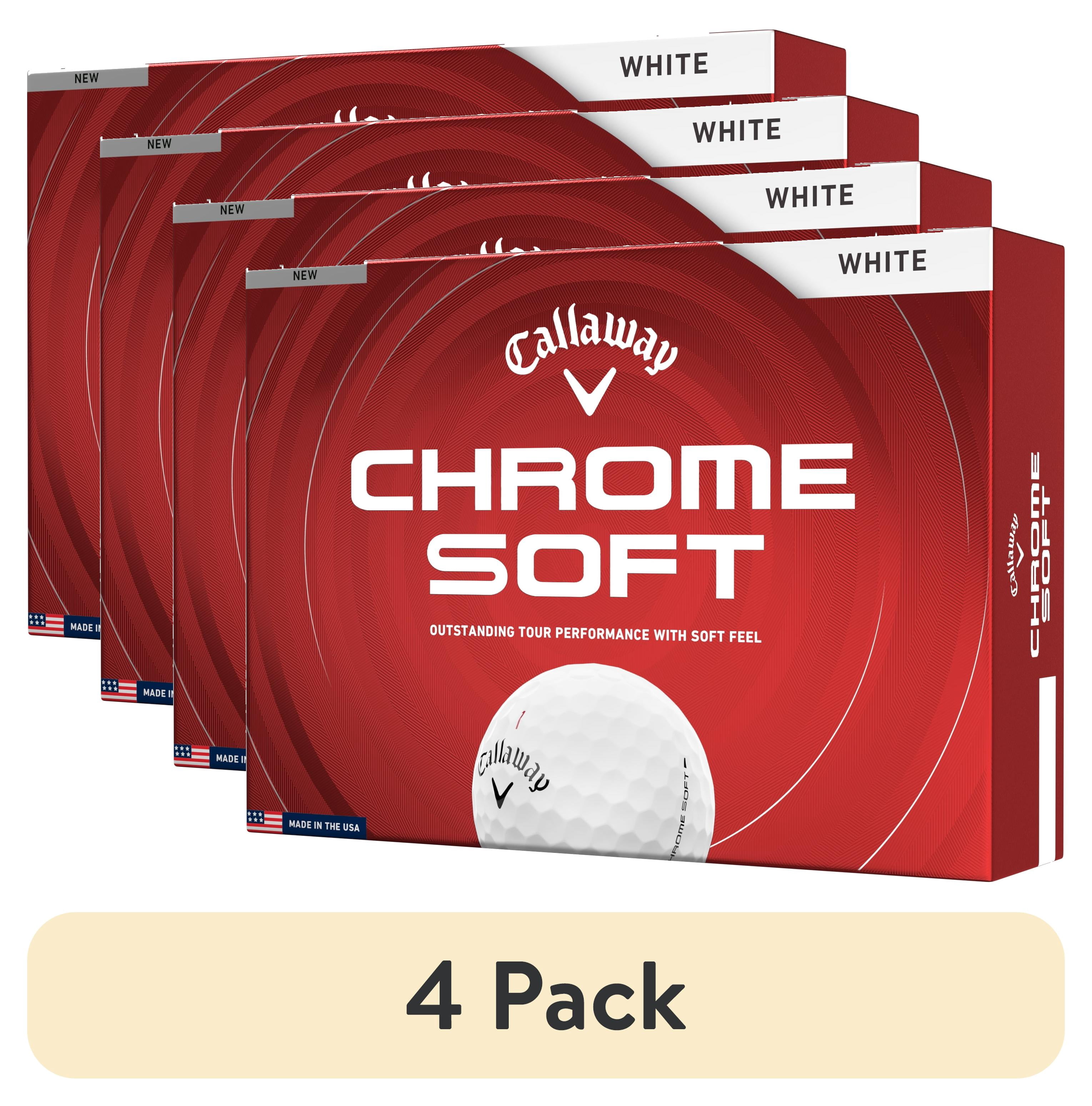 (4 pack) Callaway Golf Chrome Soft 26 - White 12 ball pk