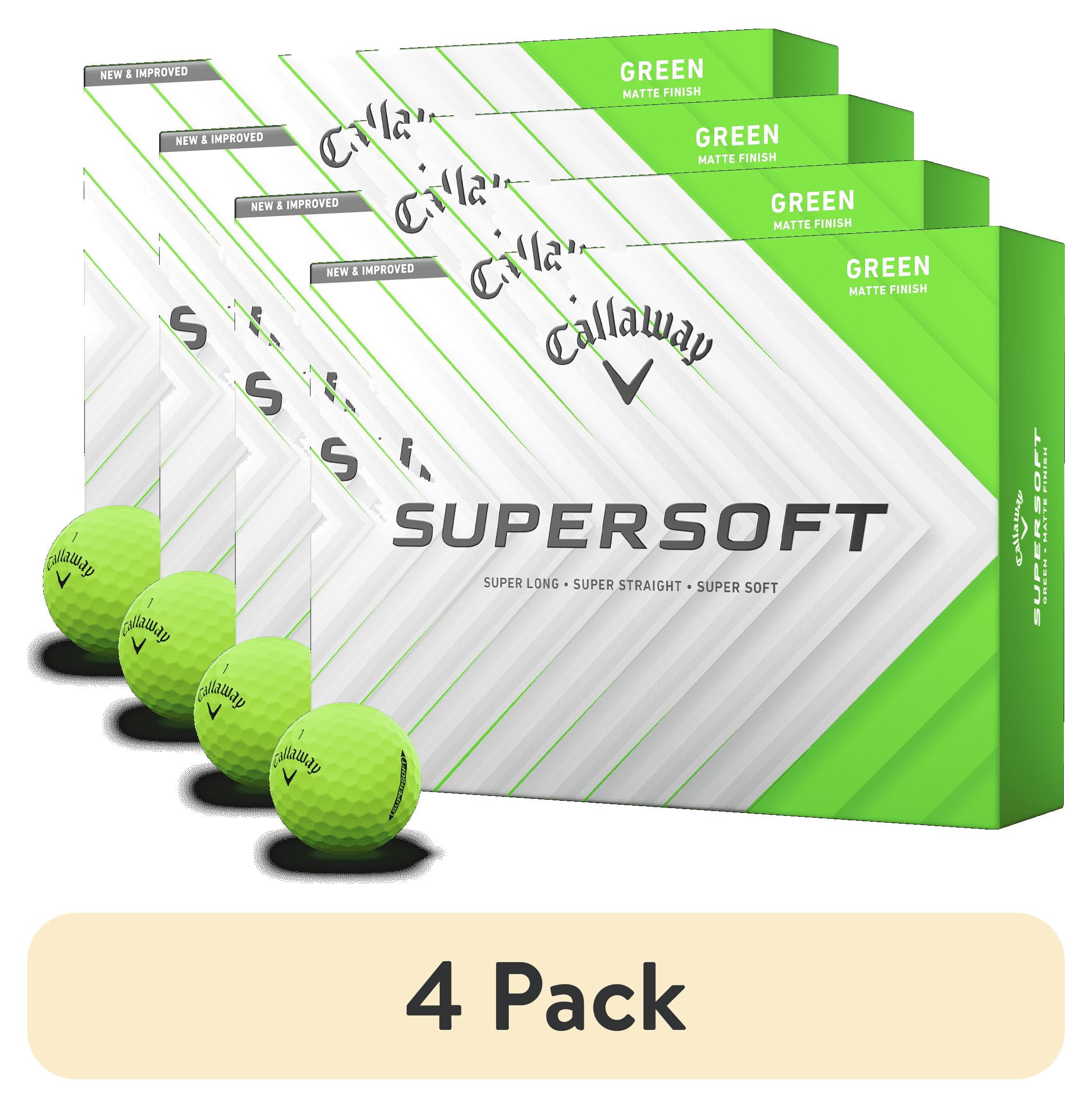 (4 pack) Callaway Supersoft 2025 Golf Balls 12-Pack Matte Green