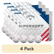 4 pack Callaway SuperSoft 2025 USA Golf Balls 12pk, Red/White/Blue