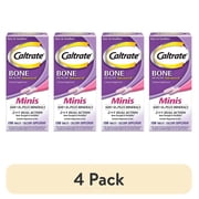 4 pack Caltrate Minis 600 + D3 Plus Minerals Supplement - 150 ct
