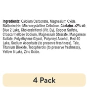 4 pack Caltrate Minis 600 + D3 Plus Minerals Supplement - 150 ct