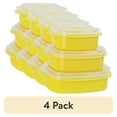 thumbnail image 1 of (4 pack) Calypso Basics, Microwave Cookware/ Storage Set, Lemon, 1 of 5