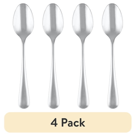 (4 pack) Cambridge Pepino Mirror Teaspoon, 18/0 Stainless Steel Teaspoon, 1 Piece