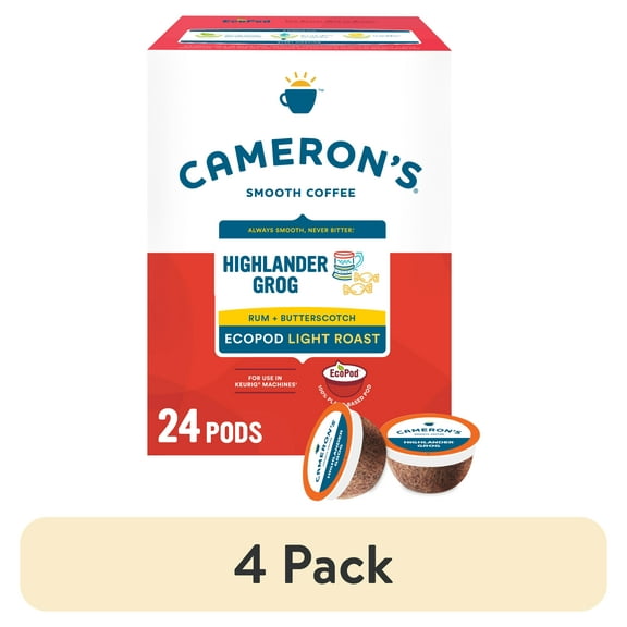 Cameron's Coffee Highlander Grog Light Roast Keurig Coffee Pods, 24 Ct
