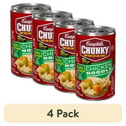 (4 pack) Campbell's Chunky Healthy Request Chicken Noodle Soup, 18.6 oz Can