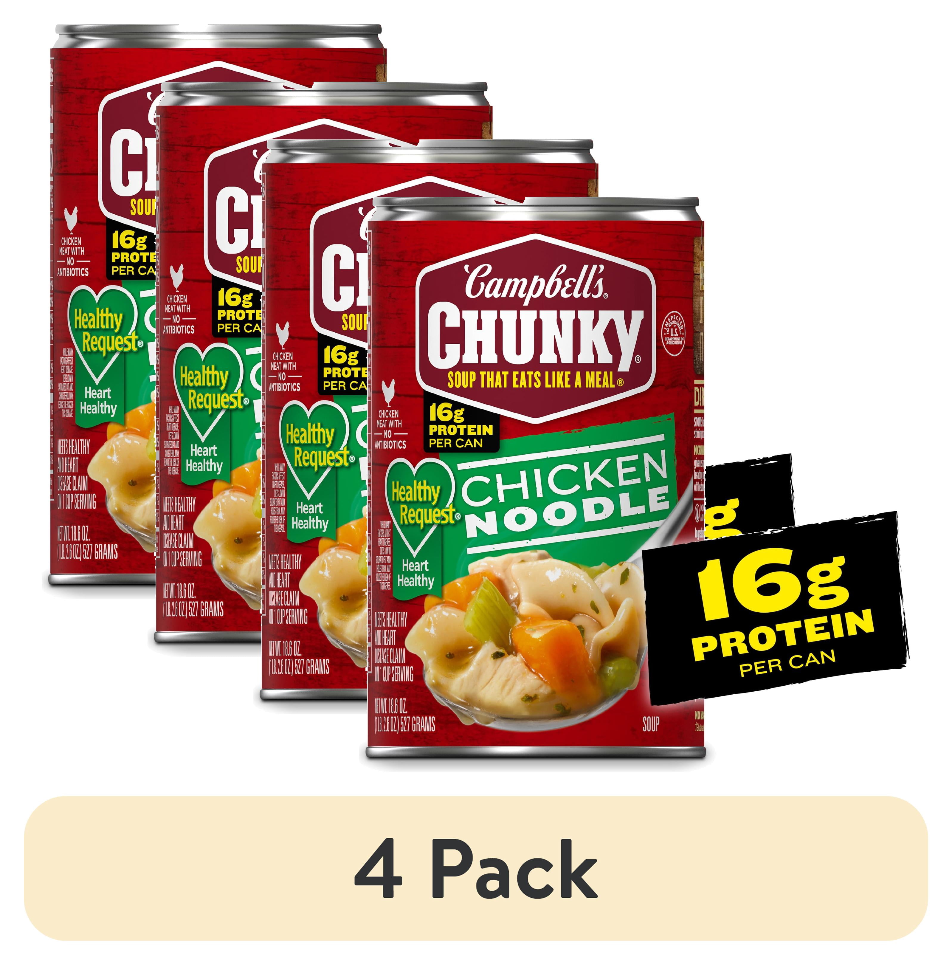 4 pack) Campbell's Chunky Healthy Request Chicken Noodle Soup