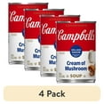 thumbnail image 1 of (4 pack) Campbell's Condensed 25% Less Sodium Cream of Mushroom Soup, 10.5 oz Can, 1 of 15