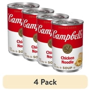(4 pack) Campbell’s Condensed Chicken Noodle Soup, 10.75 oz Can