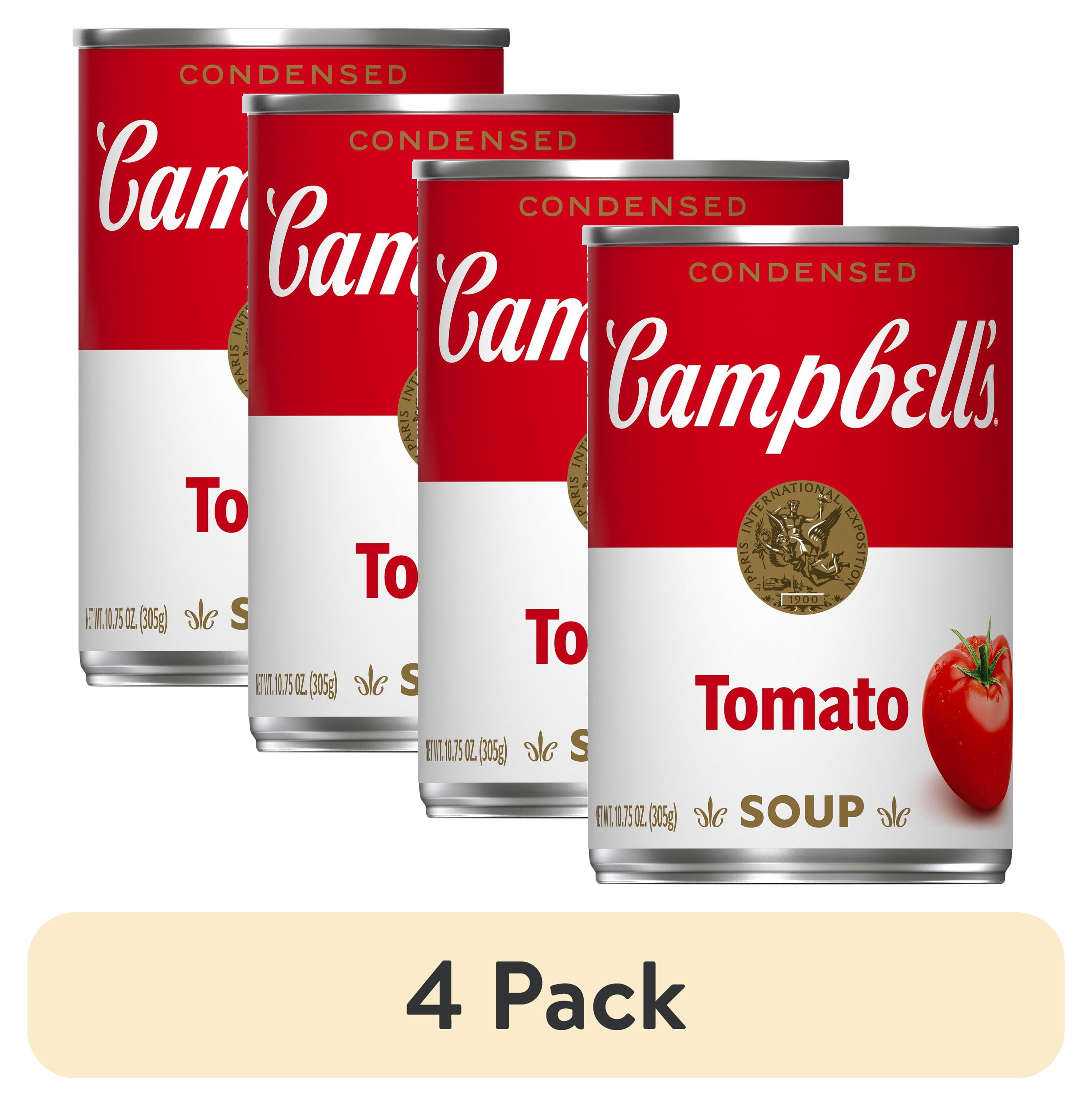 (4 pack) Campbell's Condensed Tomato Soup, 10.75 oz Can